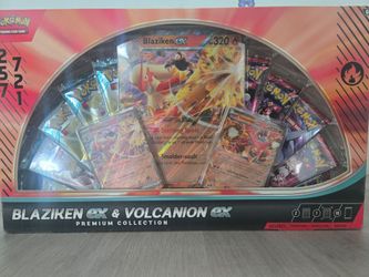 Blaziken and volcanian ex box