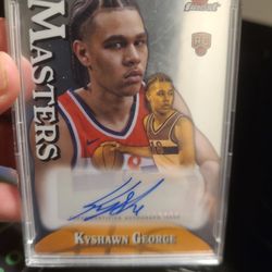 Kyshawn George Topps Finest Rookie Auto