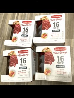 16 Pc Rubbermaid Take Along Value Set, $7 Each Set, All 4 For $30