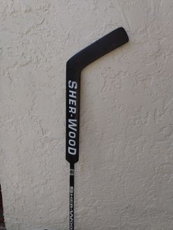 NHL Signed Sherwood Hockey 26" Goalie Stick Daren Puppa Buffalo Sabres, Toronto Maple Leafs, Tampa Lightning Autograph 