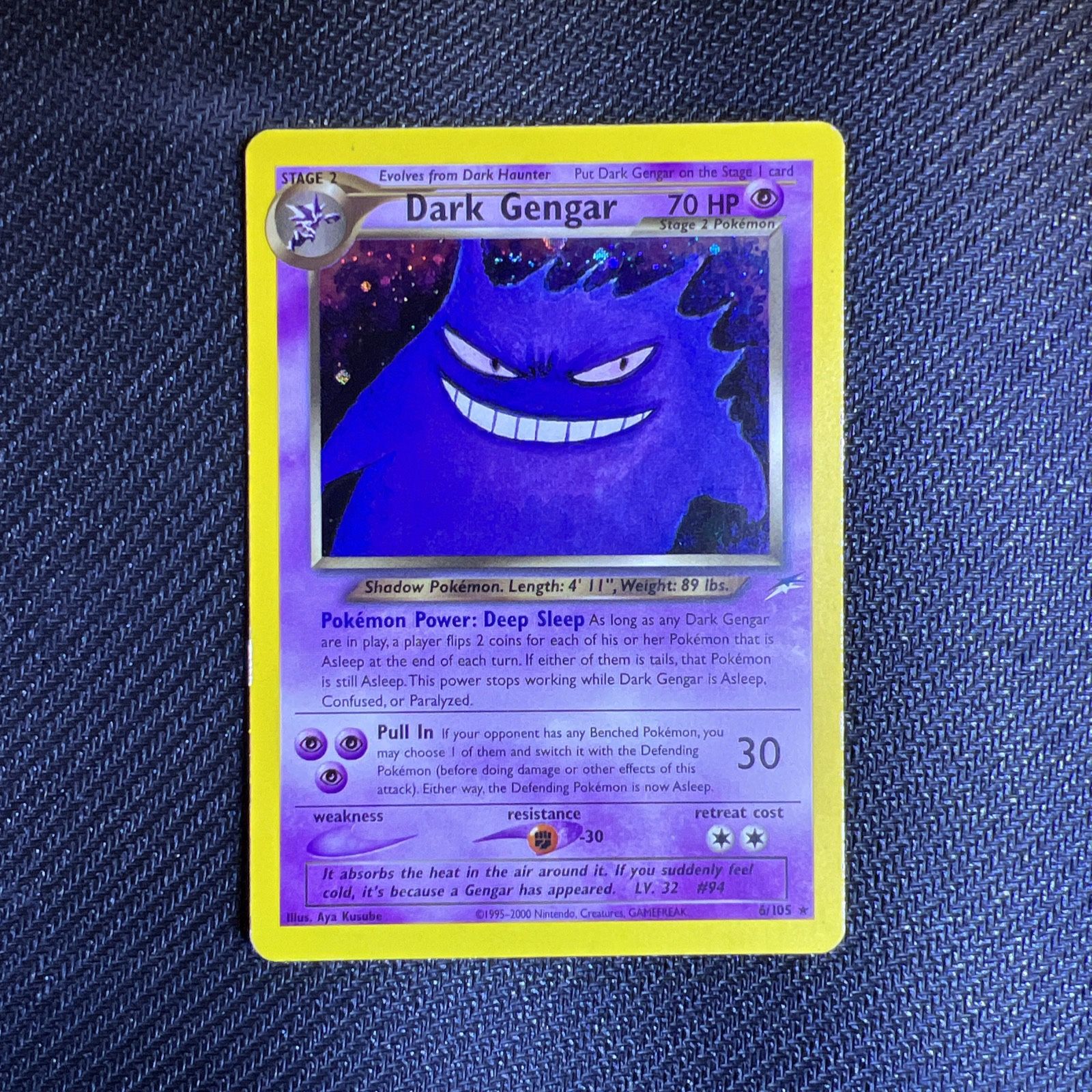 [NM] Pokémon TCG Dark Gengar Neo Destiny 6/105 Holo Unlimited Holo Rare