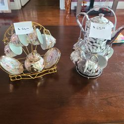 NEW, Coffee Sets, Silver & Gold Color