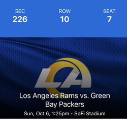 Rams vs. Packers 10/6/24