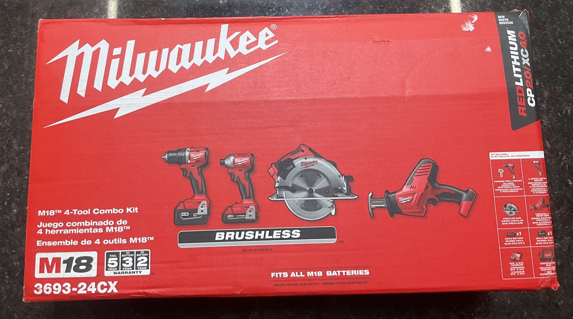 Milwaukee 4 Tool Combo Kit