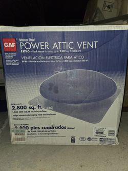Master Flow Power Attic Fan  New (Price Is Firm)