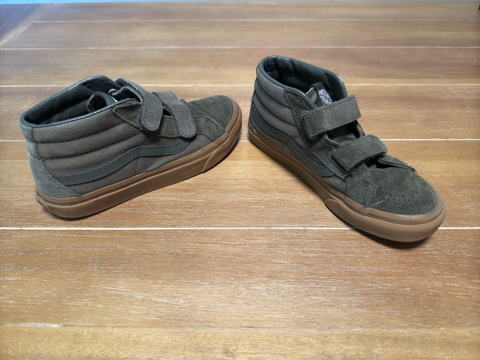 Kids Vans Sk8 Mid - Size 3 - Olive Green & Gum