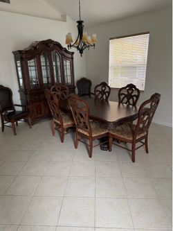 Dining room table and chairs