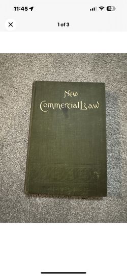 Vintage HC book, New Commercial Law by A. Norton Fitch, ESQ, 1893
