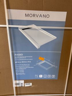 New Shower base Acrylic white 60x32x4