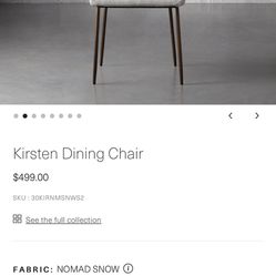 Arhaus Kirsten Chairs (4 Available)