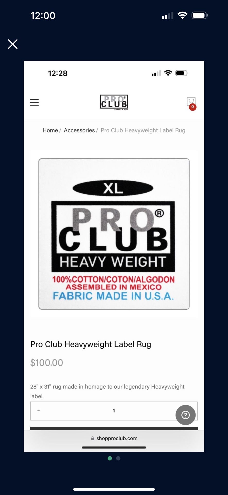 Pro Club Rug (Brand New)