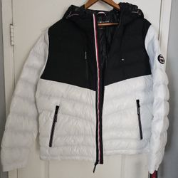 Men's Tommy Hilfiger Jacket XL White Black New