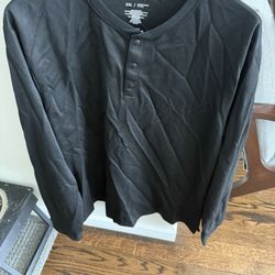 Men’s Club Room Black Long Sleeve Shirt