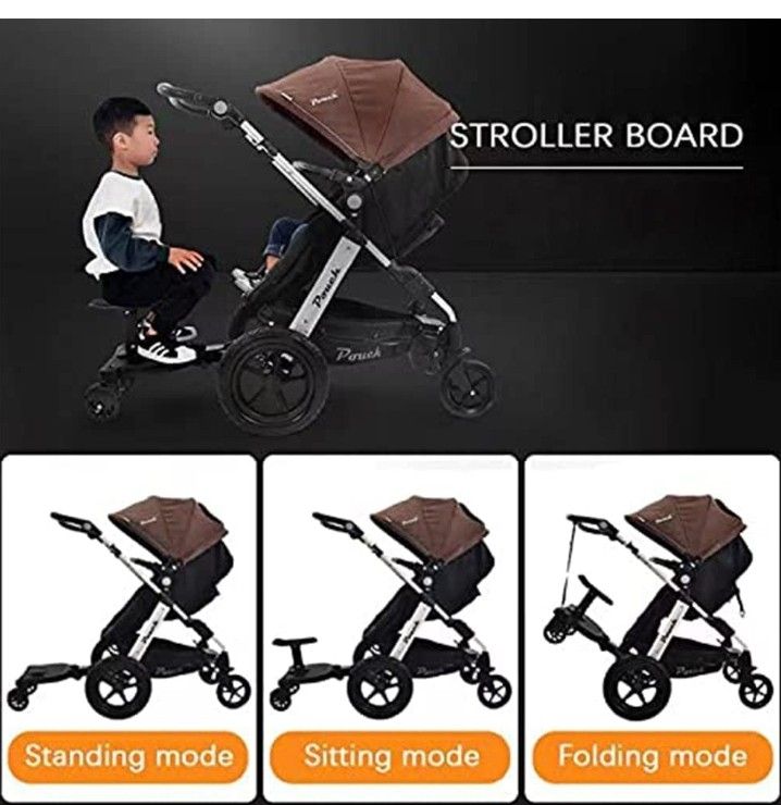 Universal Stroller Board with Removable Seat 2in1 Sit and Stand Baby