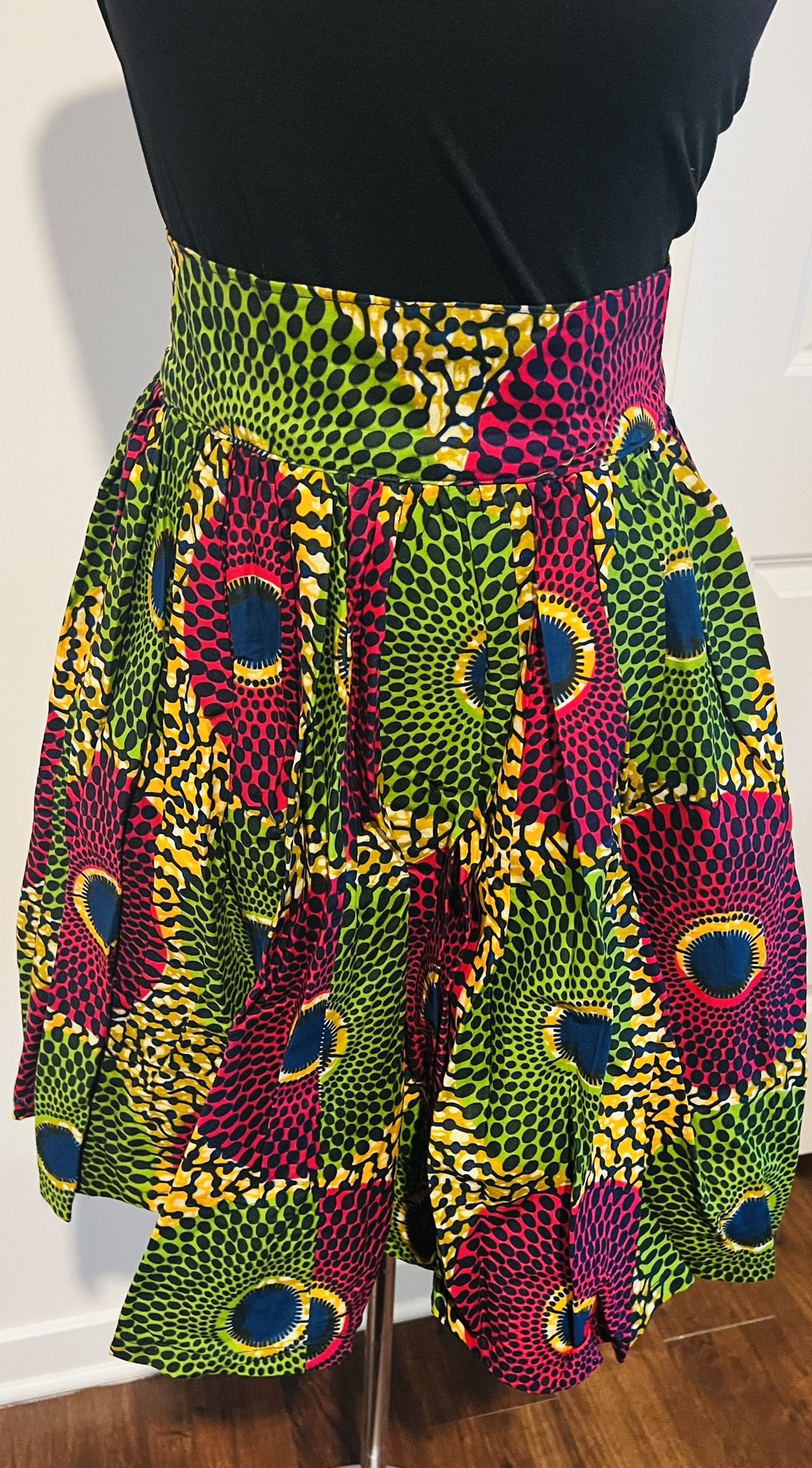 African Mini Maxi Skirt