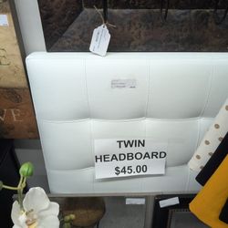 Leather Twin Headboard 