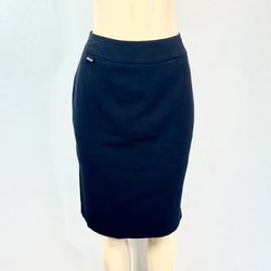 Calvin Klein Pencil Skirt Deep Blue Size 8 