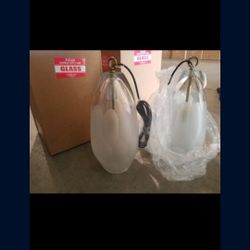 Noir Glass Ice Pendants ( 2 Of Them )