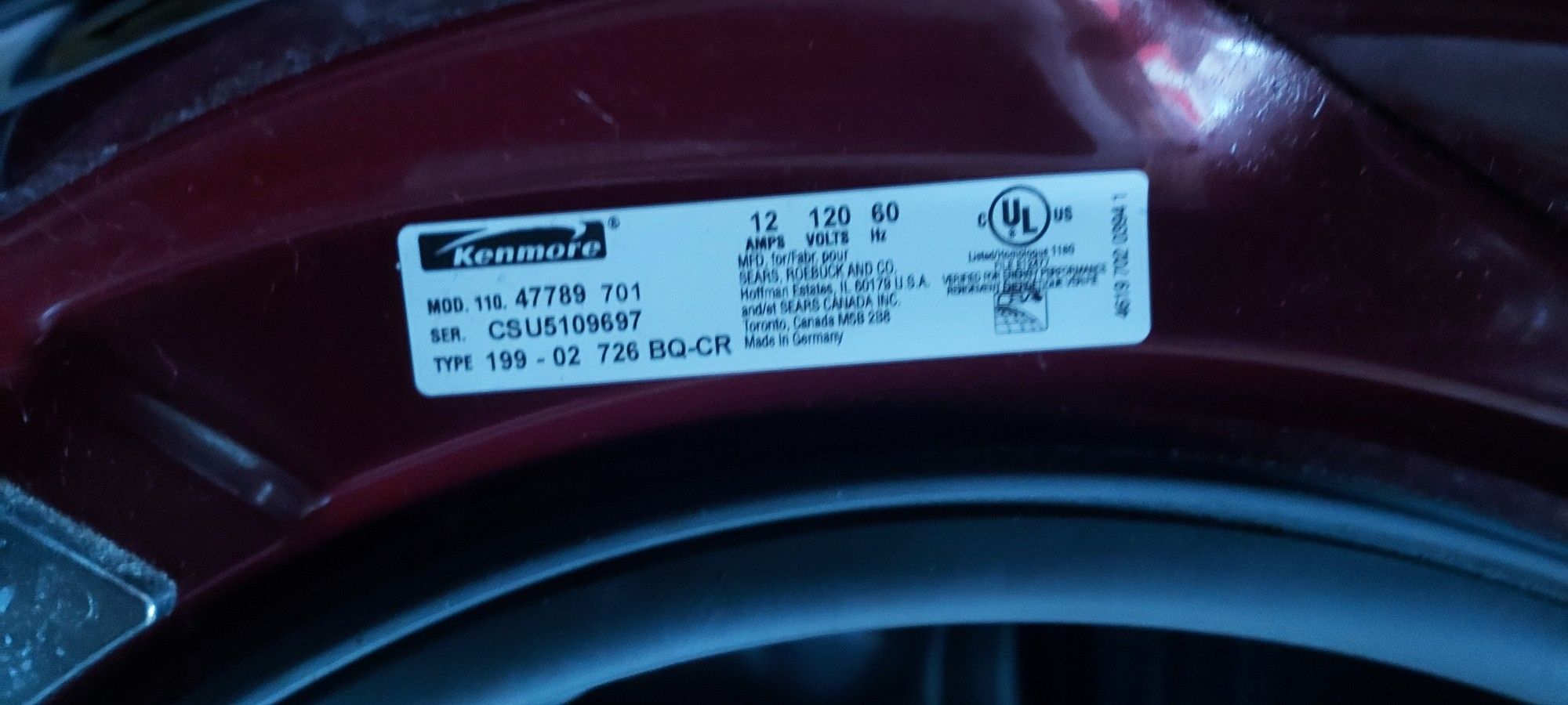 Washer dryer