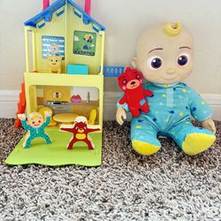 $15 - JJ Cocomelon Learning Singing Doll + House With Toys
