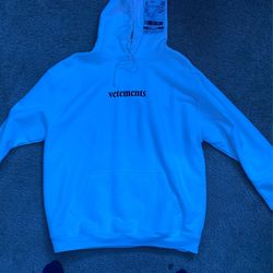 White Vetements Hoodie