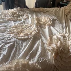 Gorgeous Queen/king Crème Comforter