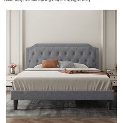 Kind Bed Frame Gray 