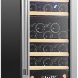 Brand New in sealed box 32-Bottle Wine Cooler – 15” Stainless Steel Wine Fridge