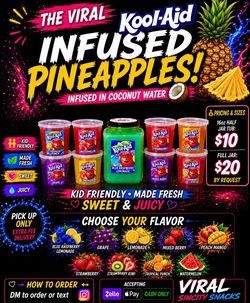 kool aid Infused fruits