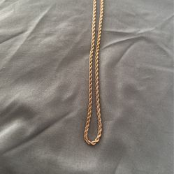 Rose Gold 18 In Chain 