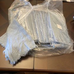 Fringe Cloth Napkins 17 Pieces 