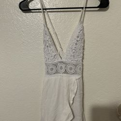 White Lace Summer Dress 