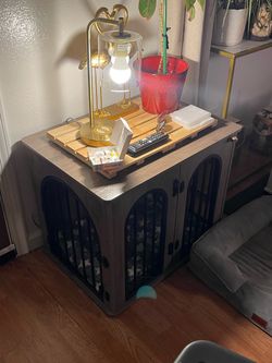 Furniture-Style Dog Crate End Table