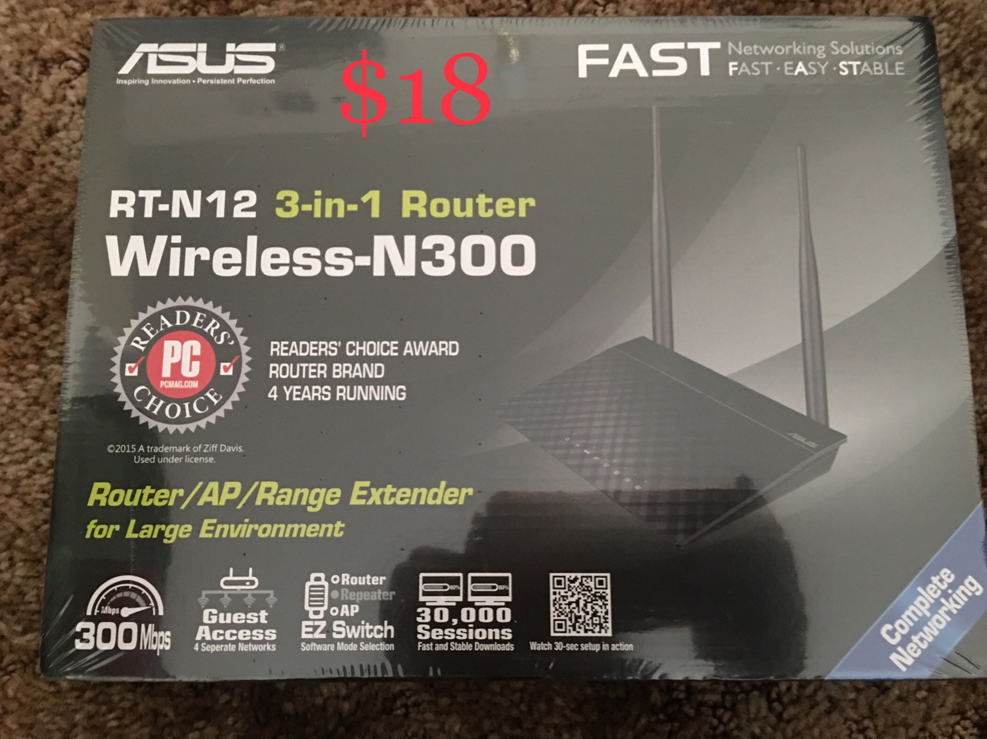Asus WiFi router. New in box