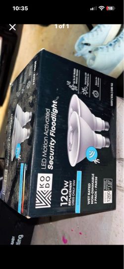 LED motion activated security floodlight