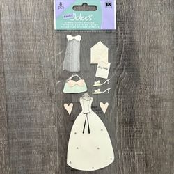 New JoLee’s Bride Dimensional Wedding Scrapbook Stickers