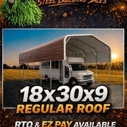 18x30x9 Regular Roof Carport