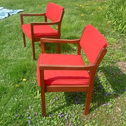 Pair Of Vintage Jasper MCM Chairs 