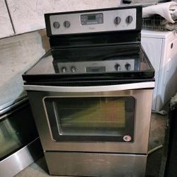 Whirlpool Stainless Glass Top Range (Stove/Oven) - Can Deliver