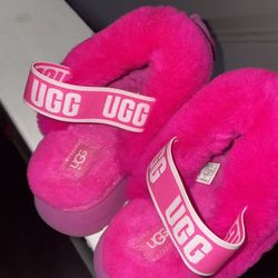 Pink Bubblegum Ugg Platform Slides