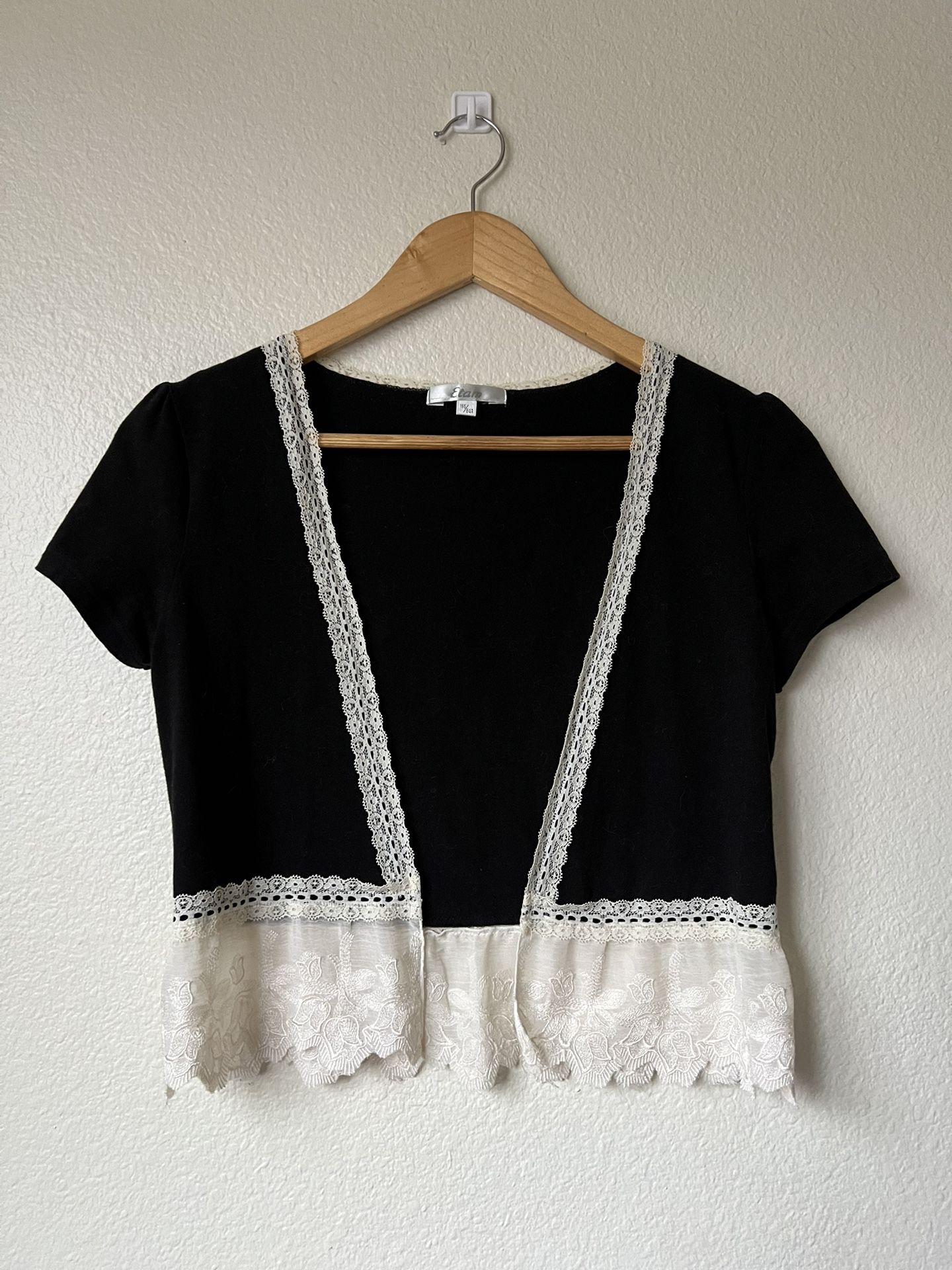 lace hollow out cardigan top
