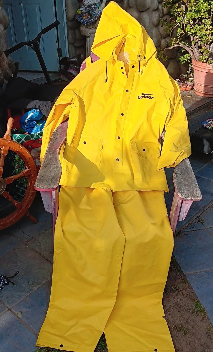 Xl Adult CONDOR rain Overalls And Coat