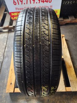 (1) 225 50R 18 YOKOHAMA AVID GT TIRE 2255018 USED TIRE (SINGLE) MOUNT BALANCE INCLUDED