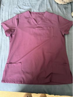 PURPLE XL scrub top