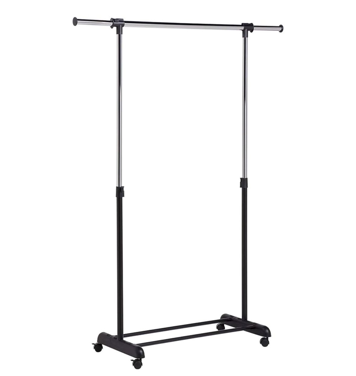 Brand New Adjustable Rolling Metal Clothes Rack
