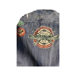 Ralph Lauren Polo Sportsman Trucker Denim Jacket. Mens 3XL. NWT. Worth $400