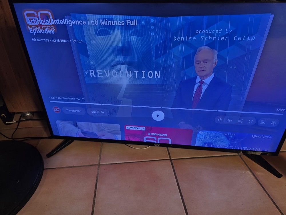 43 Inch ONN 4k TV with Google Chromecast