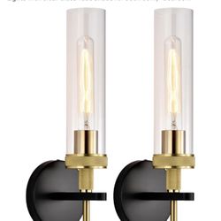 Black and Gold Bathroom Light Fixtures