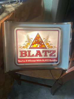 Blitz Beer sign