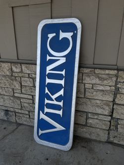 Antique Viking Advertising Sign